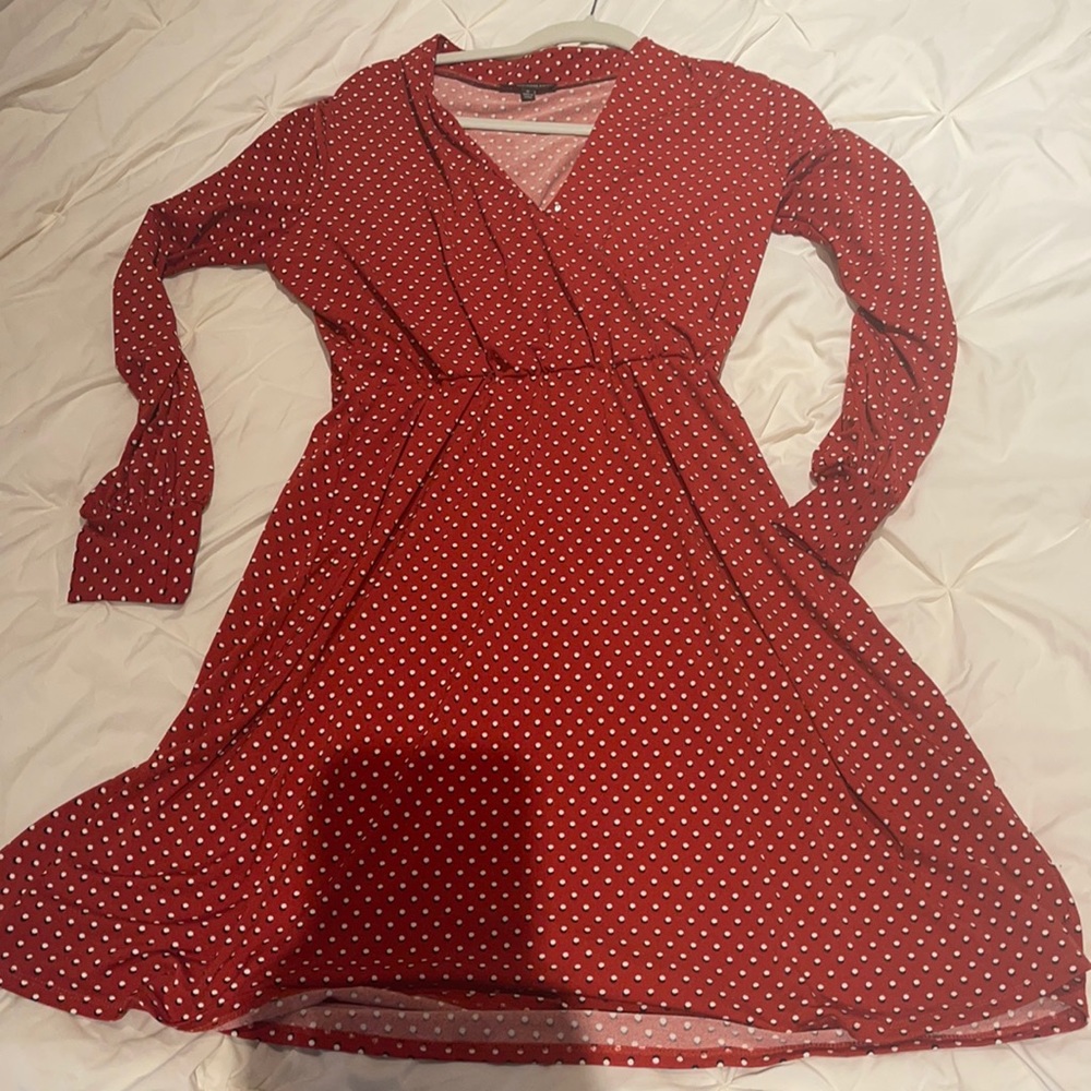 Adrianna Papell red polka dot dress. MOVING SALE!